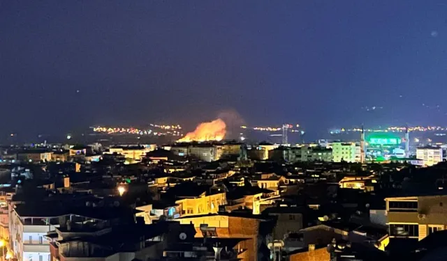 Nazilli'de korkutan gece yangını