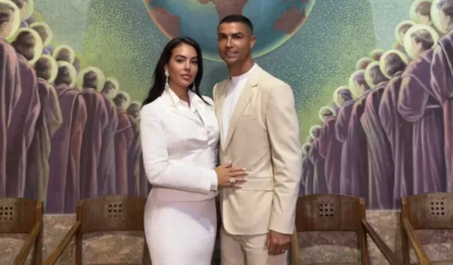 Ronaldo ve Georgina'nın nikahından ilk kareler