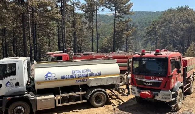 ASTİM OSB ekiplerinden Çine’deki yangınla mücadeleye destek