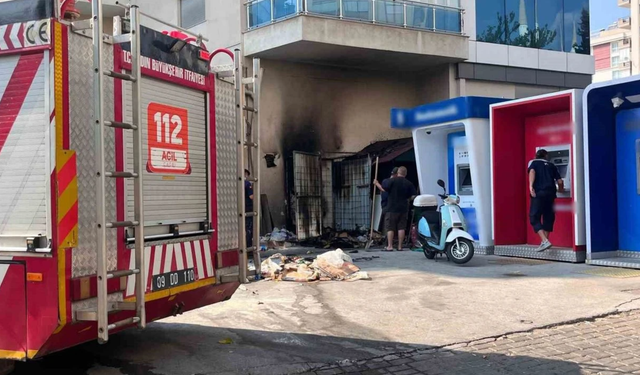 Kaynak yaparken yangın çıkardı
