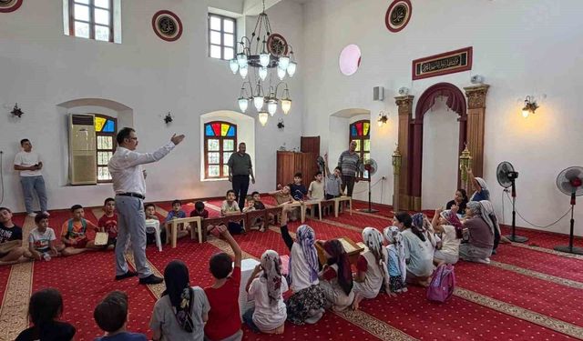 Kaymakam Ateş'ten yaz Kur'an kurslarına ziyaret