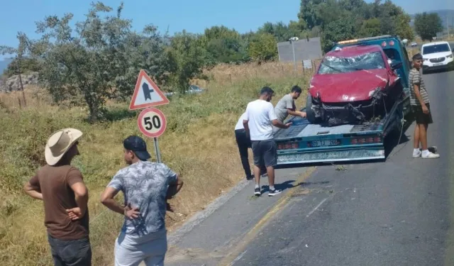 Kontrolden çıkan araç takla attı!