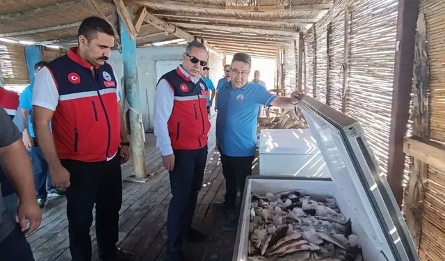 Karina Dalyanı’nda su ürünleri denetlendi