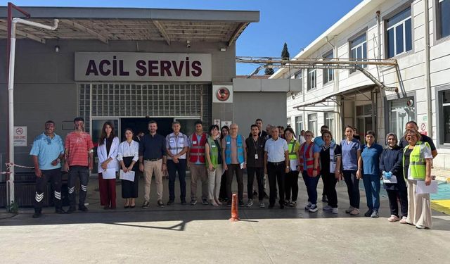Aydın’da hastane personeli afet hazırlığını test etti