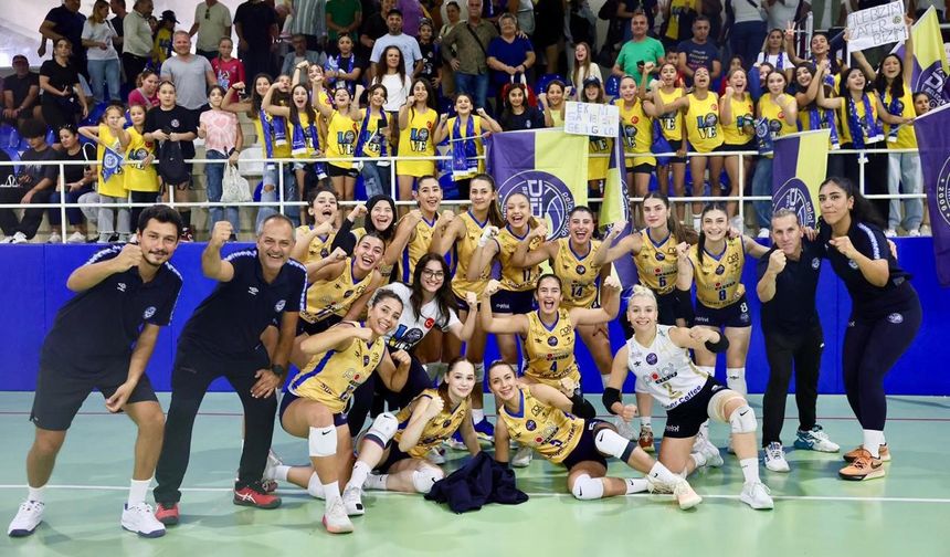 Didim Belediyespor Kadın Voleybol Takımı galibiyet ile başladı
