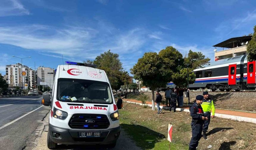 İncirliova’da trenin çarptığı yaşlı kadın ağır yaralandı