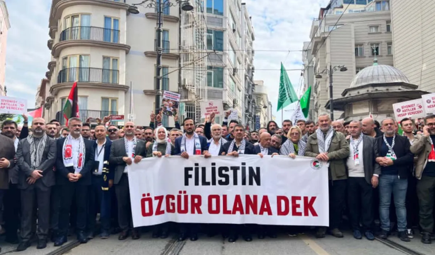 İstabul Filistin için yürüyor