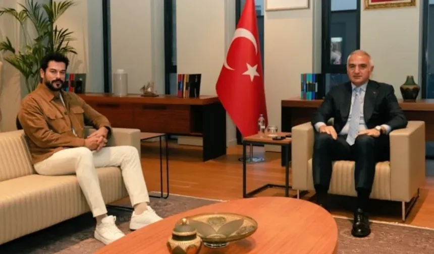 Ünlü oyuncudan Bakan ziyareti!