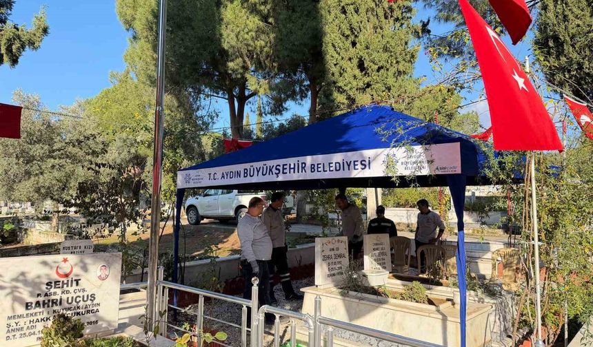 Aydın’da mezarlıklarda bakım ve düzenleme çalışmaları sürüyor