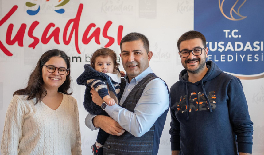 SMA’lı Teoman bebeğin ailesinden Başkan Günel’e teşekkür ziyareti