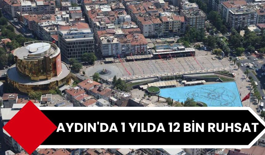 Aydın'da 1 Yılda 12 bin ruhsat