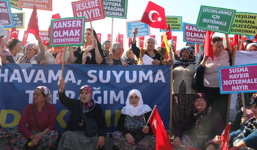 JES'e direnen kadınların çığlığı