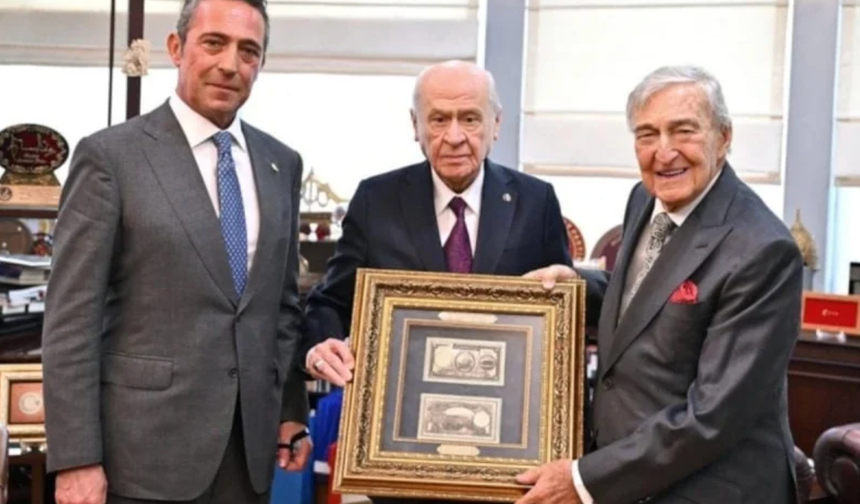 Koç ailesinden Bahçeli'ye Bozkurtlu Banknot