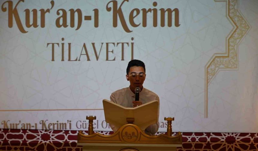 Kur'an-ı Kerimi Okuma Yarışması Finali yapıldı
