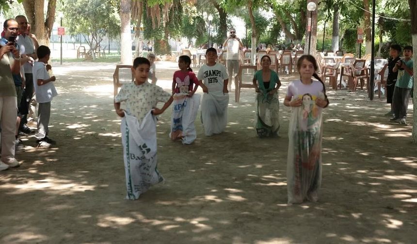 Bahar şenliği çocuklar doyasıya eğlendi