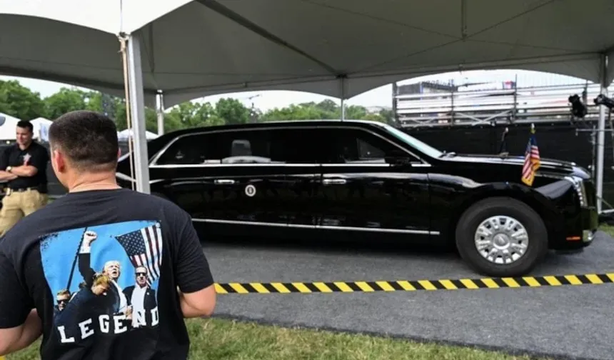 Donald Trump'ın "The Beast" konvoyu Ankara'da