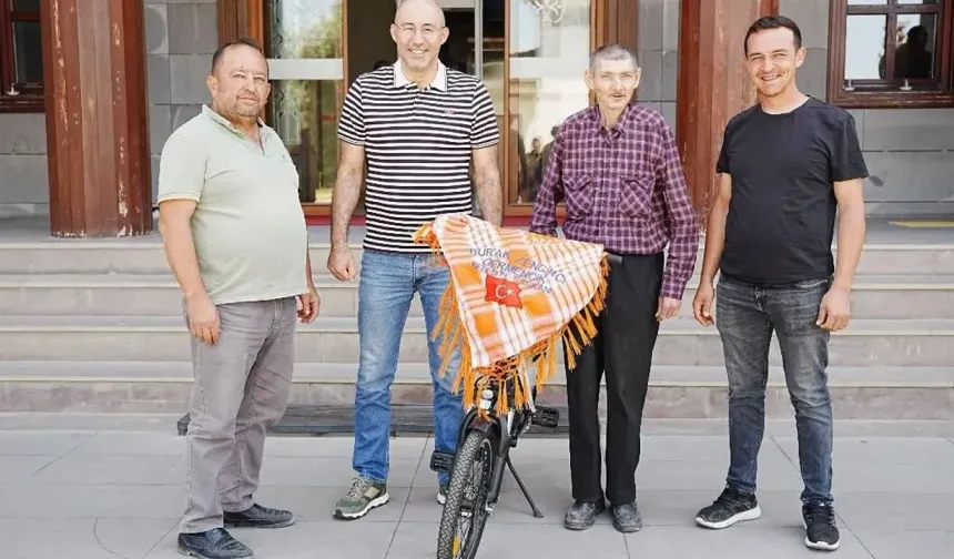Germencik’te bisikletle gelen mutluluk