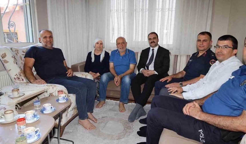 Kaymakam Battal, şehit aileleri ve gazi ile bir araya geldi