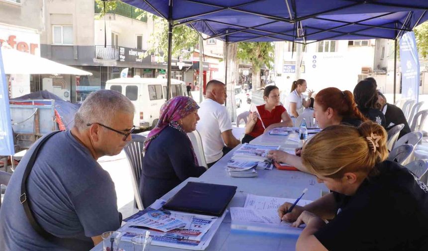 Mobil diş klinikleri Germencik ve Koçarlı'da yoğun ilgi gördü