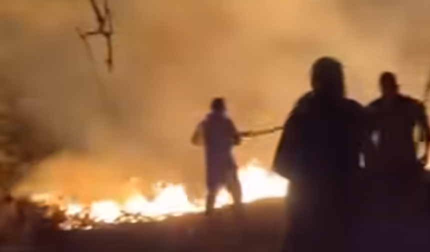 Gece saatlerinde korkutan yangın