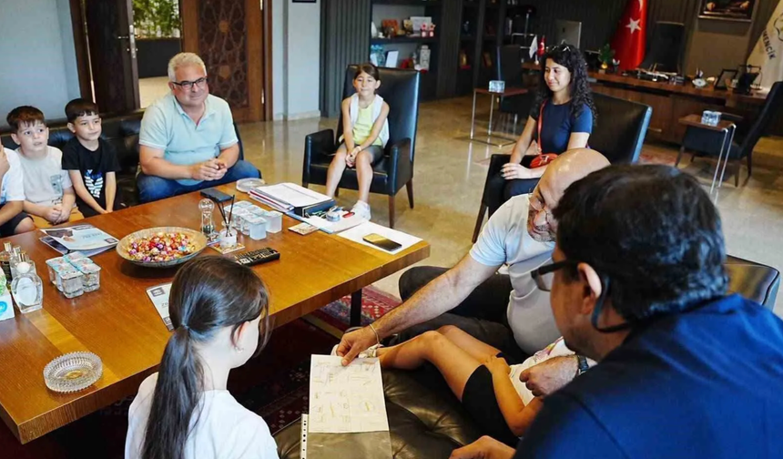Çocuklar tasarladı, Başkan Zencirci parkın sözünü verdi