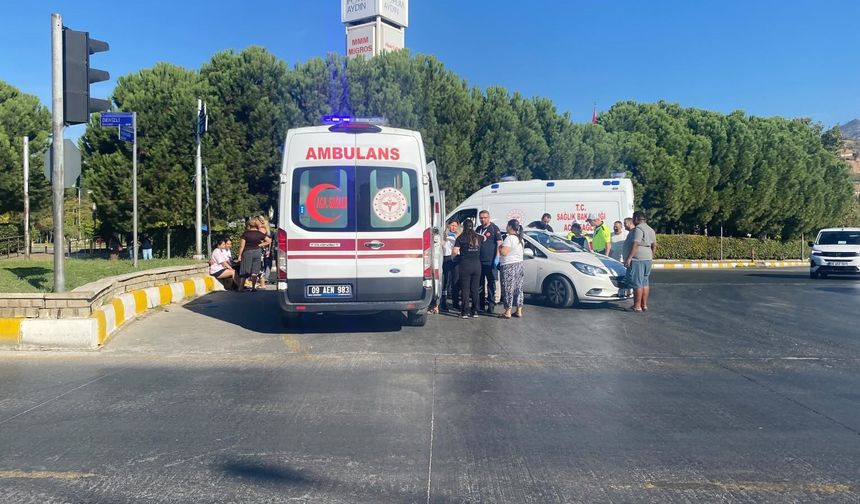Aydın'da korkutan kaza: 2 yaralı