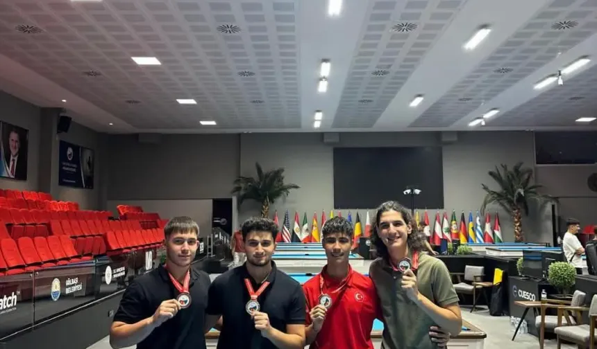 Sökeli bilardocu Türkiye’de ilk 3'te
